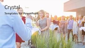  Presentation with champagne - PPT layouts with be a party a convention background and a white colored foreground