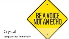  Presentation with passive voice - Slides enhanced with be a voice not background and a white colored foreground