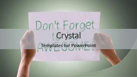  Presentation with awesome - Cool new theme with be awesome card with green backdrop and a light gray colored foreground