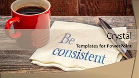  Presentation with napkin - Presentation with be consistent concept - handwriting background and a lemonade colored foreground
