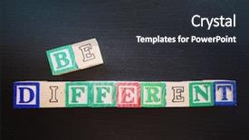  Presentation with children from different cultures - Presentation featuring be different in wooden block background and a dark gray colored foreground