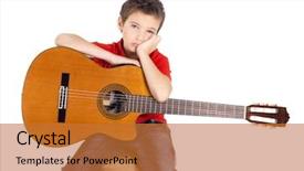  Presentation with sad child - Audience pleasing presentation consisting of be engaged in music backdrop and a  colored foreground