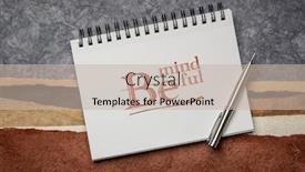  Presentation with lanscape - Beautiful slides featuring be-mindful-handwriting backdrop and a soft green colored foreground