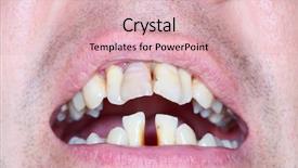  Presentation with periodontal - PPT layouts featuring be sign of running periodontal background and a lemonade colored foreground