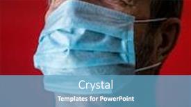  Presentation with closed - Slides with be-silent-adult-man-closed background and a teal colored foreground