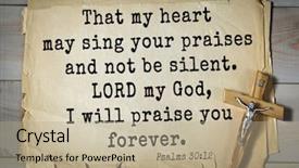 Presentation with bible psalms - Beautiful slides featuring be silent lord my god backdrop and a mint green colored foreground