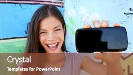  Presentation with black female - Cool new presentation theme with be used for advertisement purpose backdrop and a tawny brown colored foreground