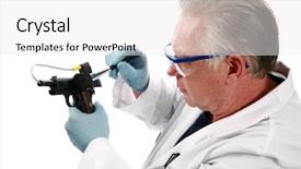  Presentation with forensic analysis - Presentation theme having be used in a court background and a white colored foreground