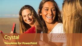  Presentation with best - Presentation theme consisting of beach and eating watermelon background and a red colored foreground