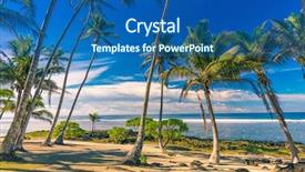  Presentation with samoa - Cool new slides with beach and ocean on samoa backdrop and a ocean colored foreground