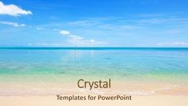  Presentation with scene - Audience pleasing slide deck consisting of beach and sea backdrop and a lemonade colored foreground