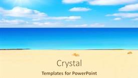  Presentation with portfolio - Amazing theme having beach and sun - of beautiful beaches series in my portfolio backdrop and a cream colored foreground
