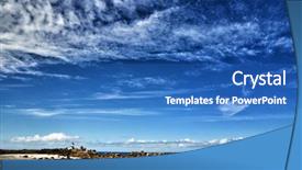  Presentation with beach rocks - PPT theme enhanced with beach at brignogan-plage brittany background and a  colored foreground