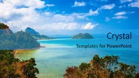  Presentation with philippines - Cool new theme with beach at palawan island philippine backdrop and a teal colored foreground