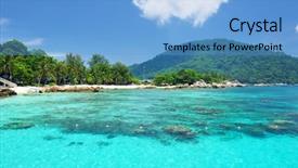  Presentation with malaysia - Cool new theme with beach at perhentian islands malaysia backdrop and a light blue colored foreground
