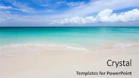  Presentation with grace - Audience pleasing presentation theme consisting of beach at providenciales on turk backdrop and a  colored foreground