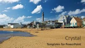  Presentation with cape cod - Theme having beach-at-provincetown-cape-cod background and a coral colored foreground