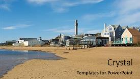  Presentation with cape cod - Cool new theme with beach at provincetown cape cod backdrop and a coral colored foreground