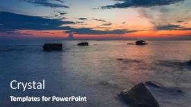  Presentation with vietnam - Slide deck featuring beach-at-sunset-at-phu background and a ocean colored foreground