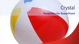 Presentation with beach ball - Audience pleasing slides consisting of beach ball isolated backdrop and a  colored foreground