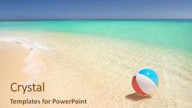  Presentation with beach ball - Slides having beach ball background and a lemonade colored foreground