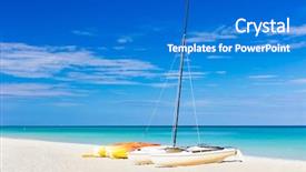  Presentation with sails sailing yacht catamaran sailing - Cool new theme with beach caribbean sea in cuba backdrop and a  colored foreground