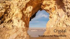  Presentation with boracay beach - Slide set consisting of beach cave at boracay philippines background and a gold colored foreground