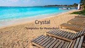  Presentation with maya - Theme enhanced with beach hammocks in costa maya background and a coral colored foreground