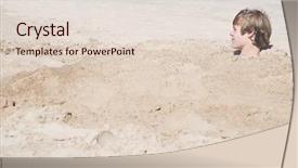  Presentation with depression teen bully - Slide deck consisting of beach head - teen boy buried background and a lemonade colored foreground