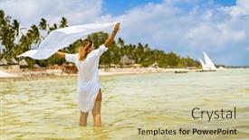  Presentation with tropical holiday - 