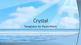  Presentation with cartoon - Amazing slides having beach illustration backdrop and a light blue colored foreground