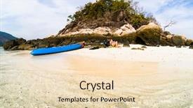  Presentation with solo travel - Theme having beach in andaman sea - solo background and a lemonade colored foreground