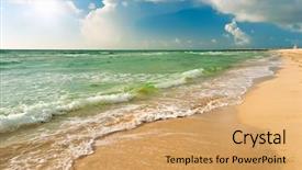  Presentation with miami - PPT layouts enhanced with beach in miami fl background and a coral colored foreground