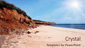  Presentation with nova scotia - Cool new PPT theme with beach in nova scotia backdrop and a  colored foreground