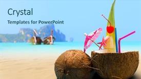  Presentation with alpha phi omega - Slides having lemon and honey hot tea background and a dark gray colored foreground