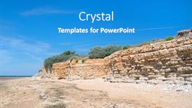  Presentation with saint - Cool new slide deck with beach-in-saint-marie-en backdrop and a teal colored foreground