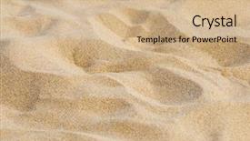  Presentation with resort - Slide set featuring beach in the summer background and a coral colored foreground