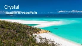  Presentation with amazing - Colorful slides enhanced with beach in the whitsunday island backdrop and a ocean colored foreground