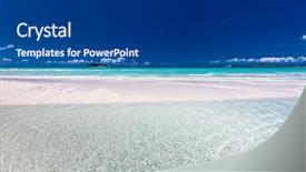  Presentation with amazing - Presentation design consisting of beach in the whitsunday island background and a ocean colored foreground