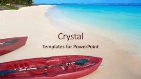  Presentation with maya - Beautiful PPT layouts featuring beach kayak in costa maya backdrop and a lemonade colored foreground