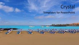  Presentation with south beach - Cool new slide set with beach-las-vistas-in-adeje backdrop and a teal colored foreground