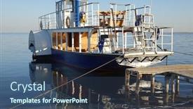  Presentation with life - Beautiful presentation theme featuring beach-life-of-fedotova-kosa backdrop and a ocean colored foreground