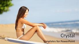  Presentation with water sun - Amazing presentation design having newspapers - form the word transgender backdrop and a gray colored foreground.