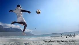  Presentation with cape town - Amazing slides having beach of cape town backdrop and a light blue colored foreground