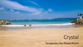  Presentation with port popular - Cool new PPT theme with beach of dutch fort galle backdrop and a lemonade colored foreground