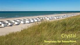  Presentation with denmark - Amazing slide deck having beach-of-l-kken-denmark backdrop and a tawny brown colored foreground