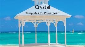  Presentation with beach wedding - Beautiful presentation featuring beach of punta cana backdrop and a teal colored foreground