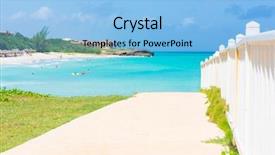  Presentation with beautiful skin and beach - Colorful theme enhanced with beach of varadero in cuba backdrop and a light blue colored foreground