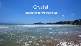  Presentation with zakynthos - Amazing PPT theme having beach-of-zakynthos-zante-island backdrop and a teal colored foreground