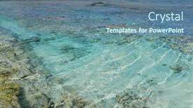  Presentation with island - Slide deck having beach-on-efate-island-vanuatu background and a ocean colored foreground